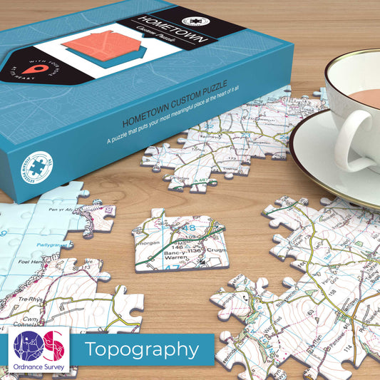 Hometown UK Personalised Map Jigsaw Puzzle