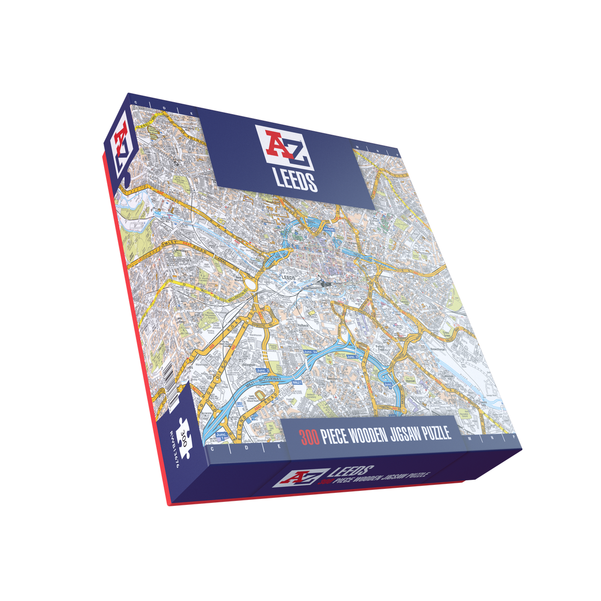 A-Z Map of  Leeds 1000 or 300 Piece Jigsaw