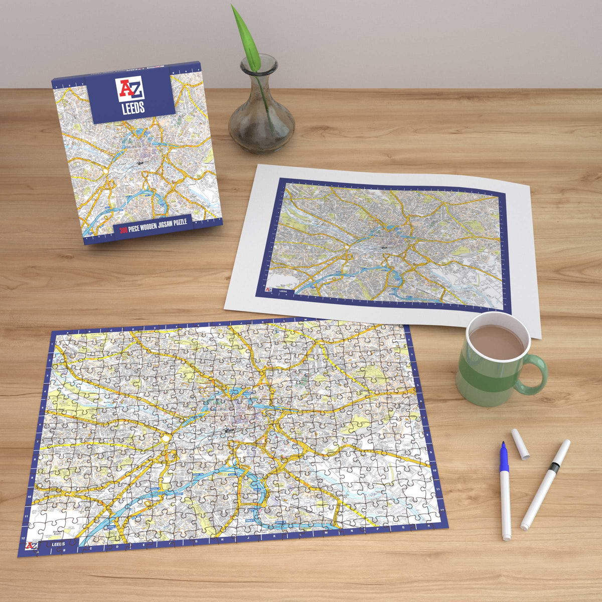 A-Z Map of  Sheffield 1000 or 300 Piece Jigsaw