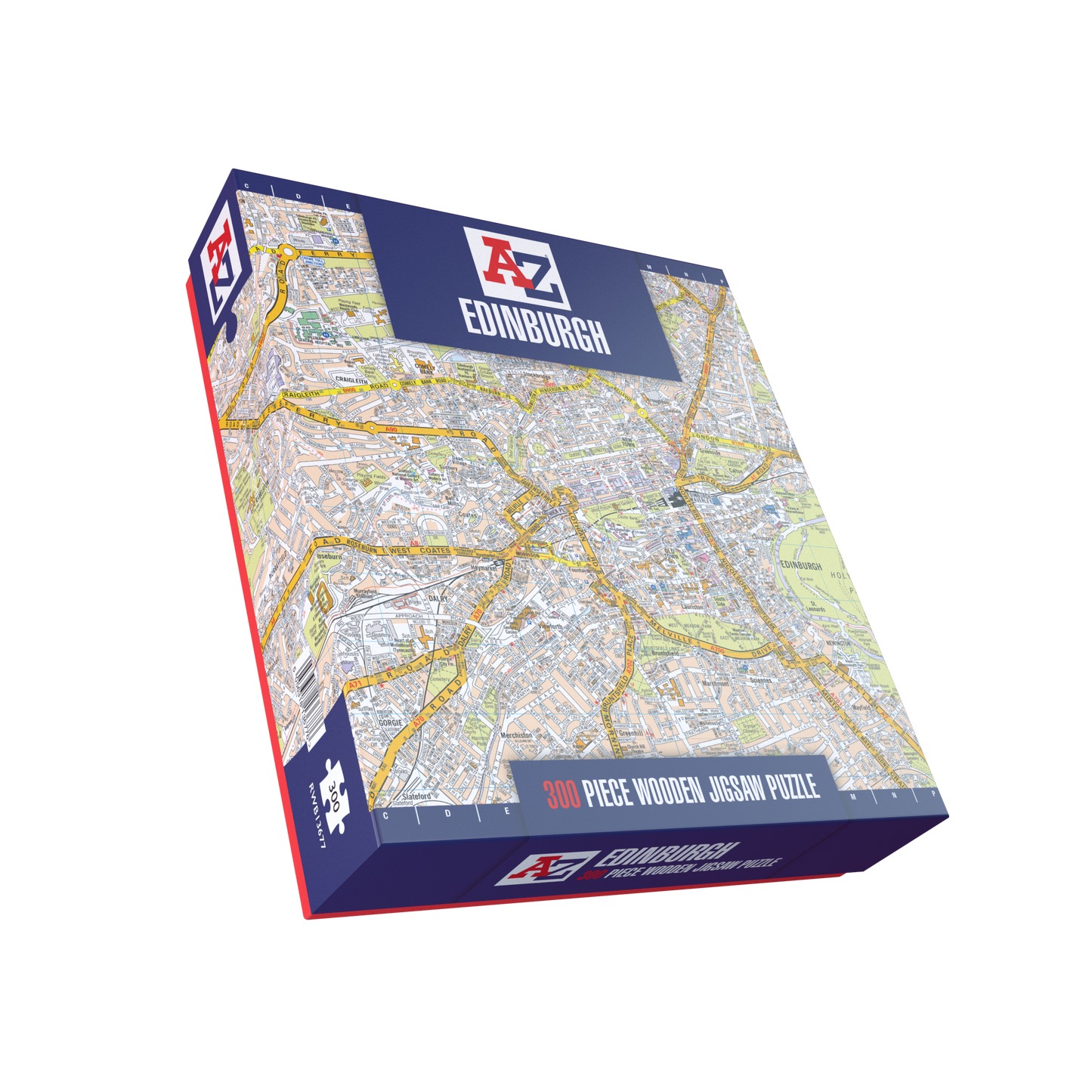 A-Z Map of  Edinburgh 1000 or 300 Piece Jigsaw