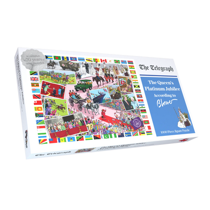 The Telegraph The Queen's Platinum Jubilee 2022 According to Blower 1000 or 300 Piece Jigsaw Puzzle