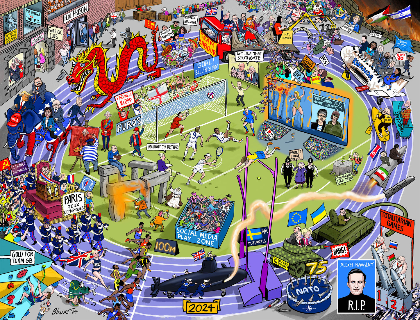 The Telegraph 2024 According to Blower 1000 or 300 Piece Jigsaw Puzzle