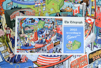 PRE-ORDER The Telegraph 2025 According to Blower 1000 or 300 Piece Jigsaw Puzzle