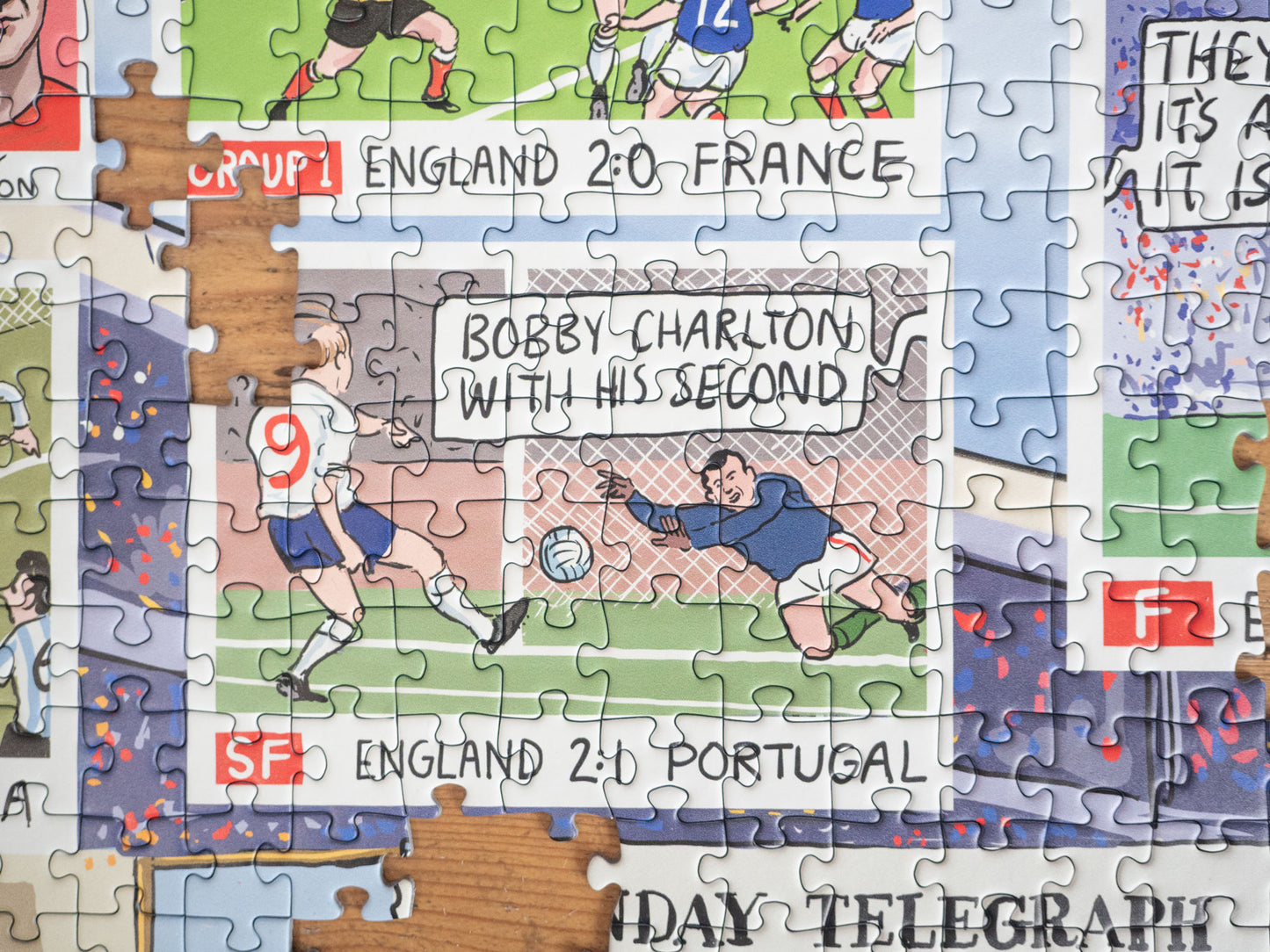 Daily Telegraph 1966 England's Road to Victory - According to Blower 1000 Piece Jigsaw Puzzle