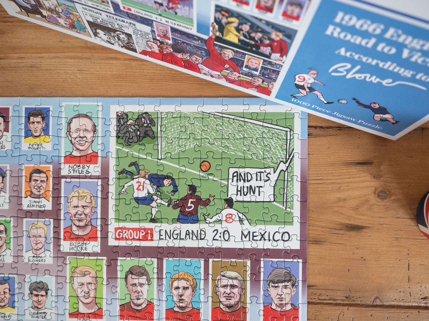 Daily Telegraph 1966 England's Road to Victory - According to Blower 1000 Piece Jigsaw Puzzle
