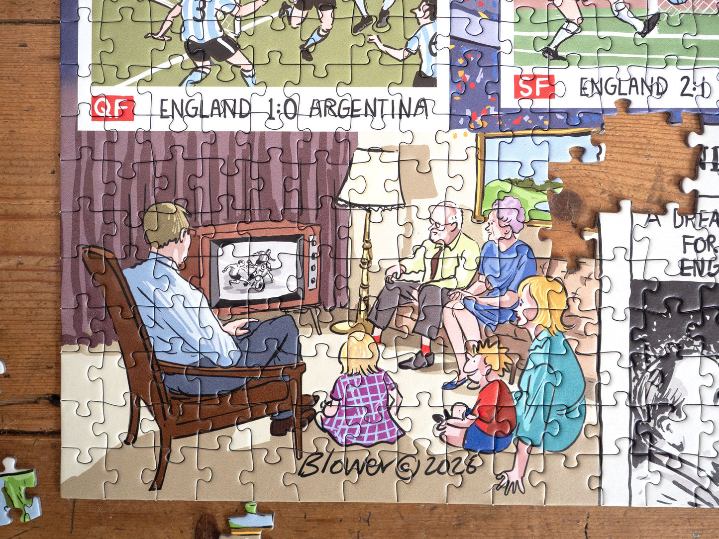 Daily Telegraph 1966 England's Road to Victory - According to Blower 1000 Piece Jigsaw Puzzle