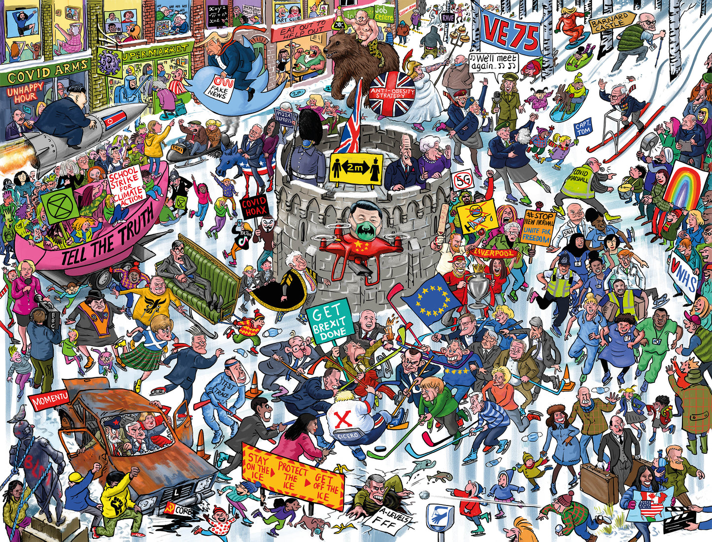 The Telegraph 2020 According to Blower 1000 or 300 Piece Jigsaw Puzzle