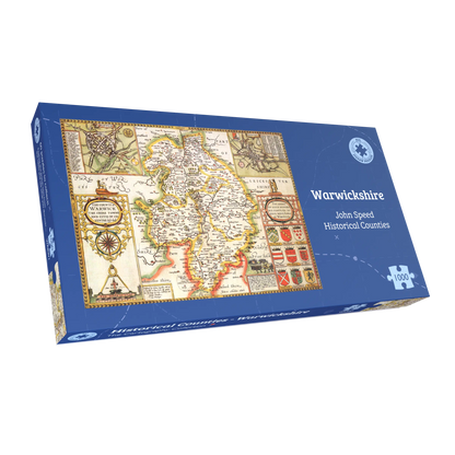 Warwickshire Historical Map 1000 Piece Jigsaw Puzzle (1610)
