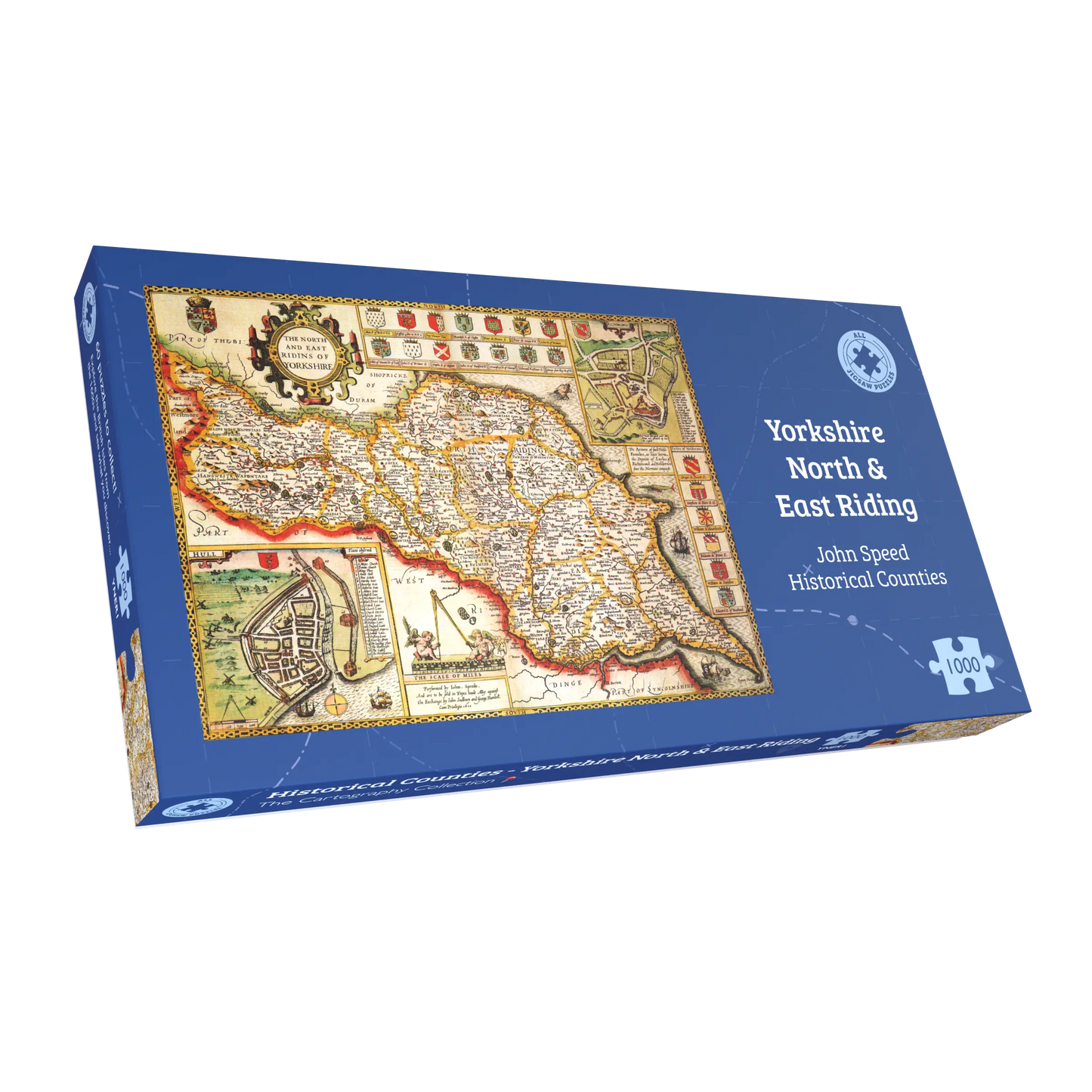 Yorkshire North & East Riding Historical Map 1000 Piece Jigsaw Puzzle (1610)