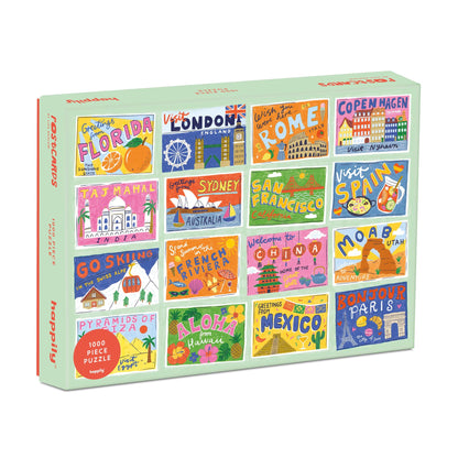 Postcards 1000 Piece Jigsaw Puzzle