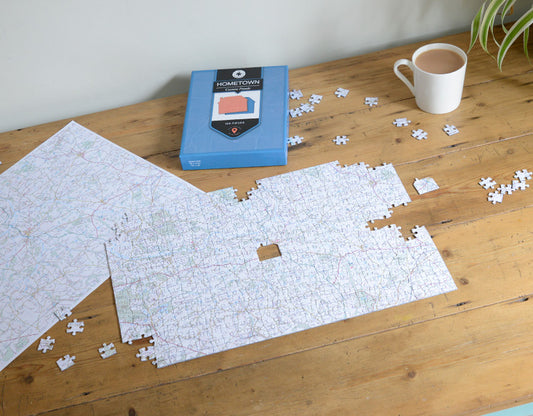 Hometown UK Personalised Map Jigsaw Puzzle