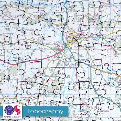 Hometown UK Personalised Map Jigsaw Puzzle