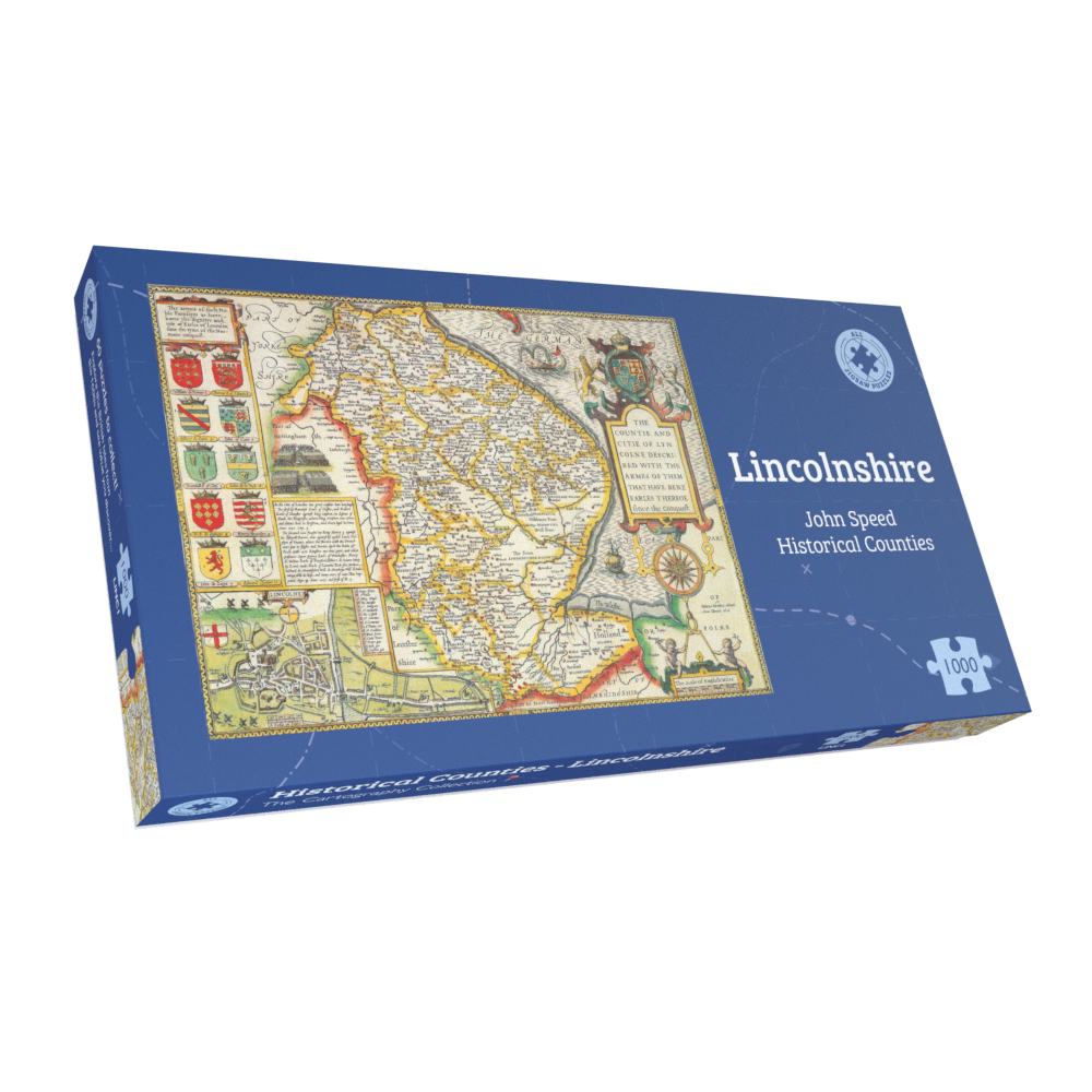Lincolnshire Historical Map 1000 Piece Jigsaw Puzzle (1610)