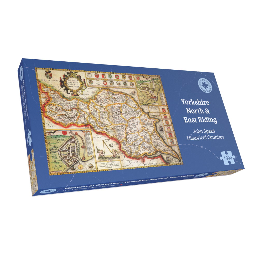 Yorkshire North & East Riding Historical Map 1000 Piece Jigsaw Puzzle (1610)