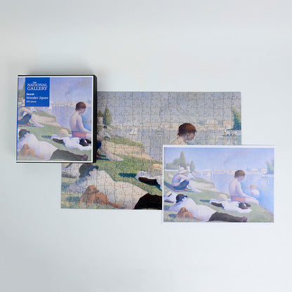 Bathers at Asnieres - National Gallery 300 Piece Wooden Jigsaw Puzzle