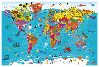 Children's World Pinboard Map