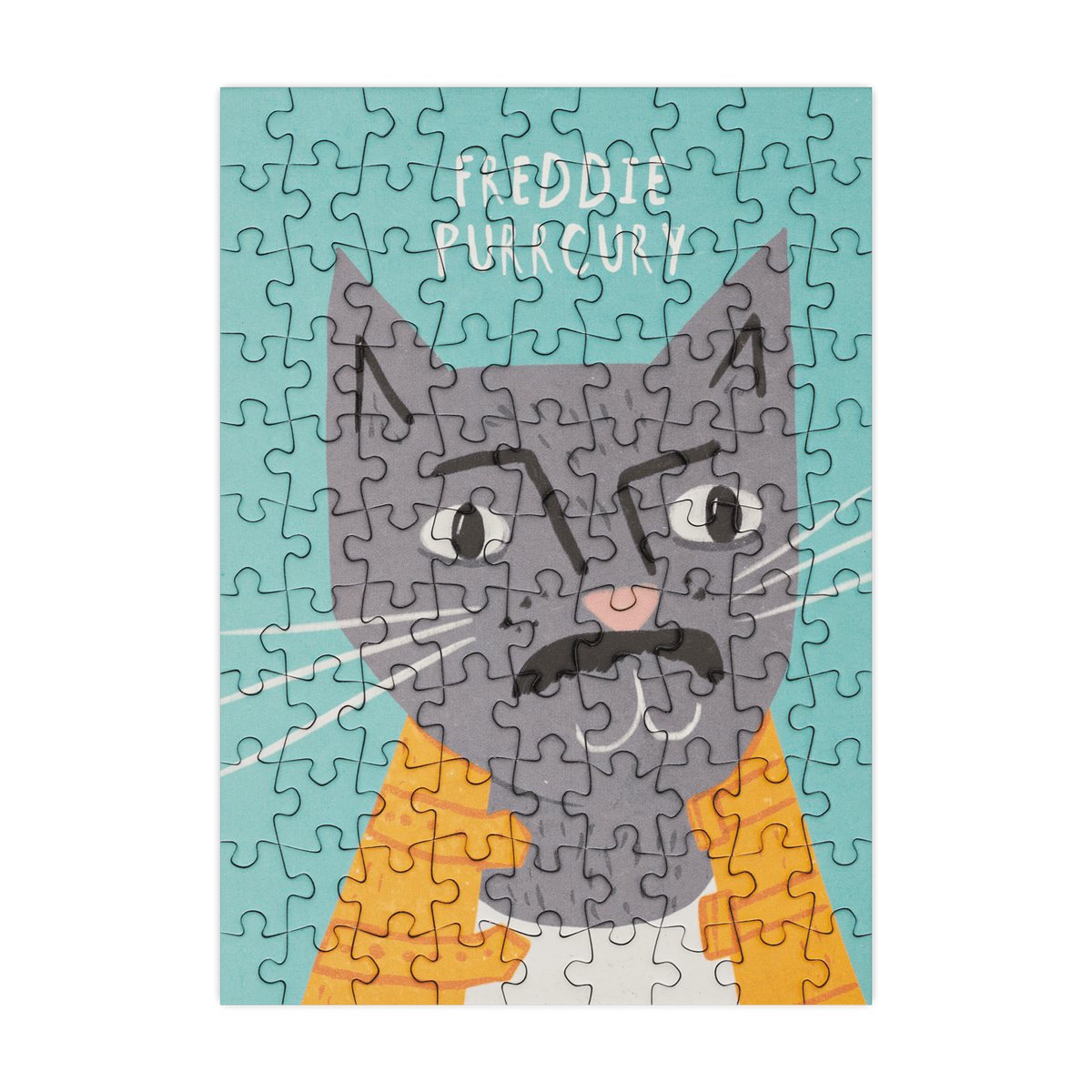 Freddie Purrcury 99 Piece Mini Jigsaw Puzzle