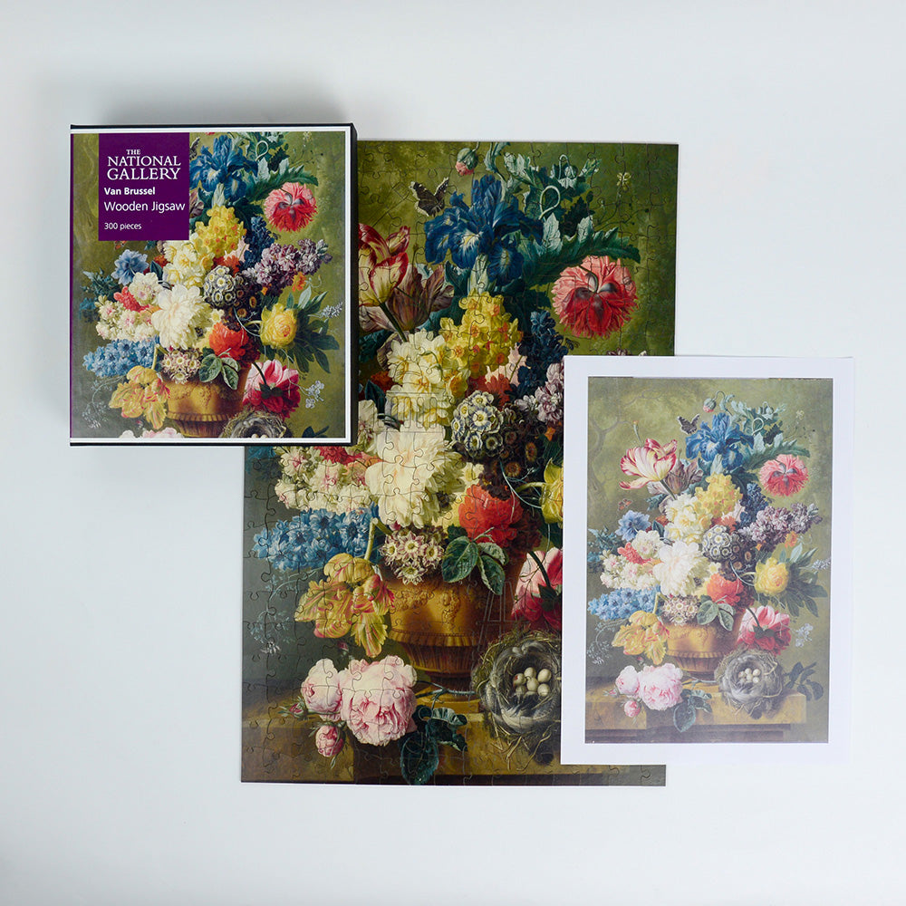 Flowers in a Vase - National Gallery 300 Piece Wooden Jigsaw Puzzle