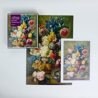 Flowers in a Vase - National Gallery 300 Piece Wooden Jigsaw Puzzle