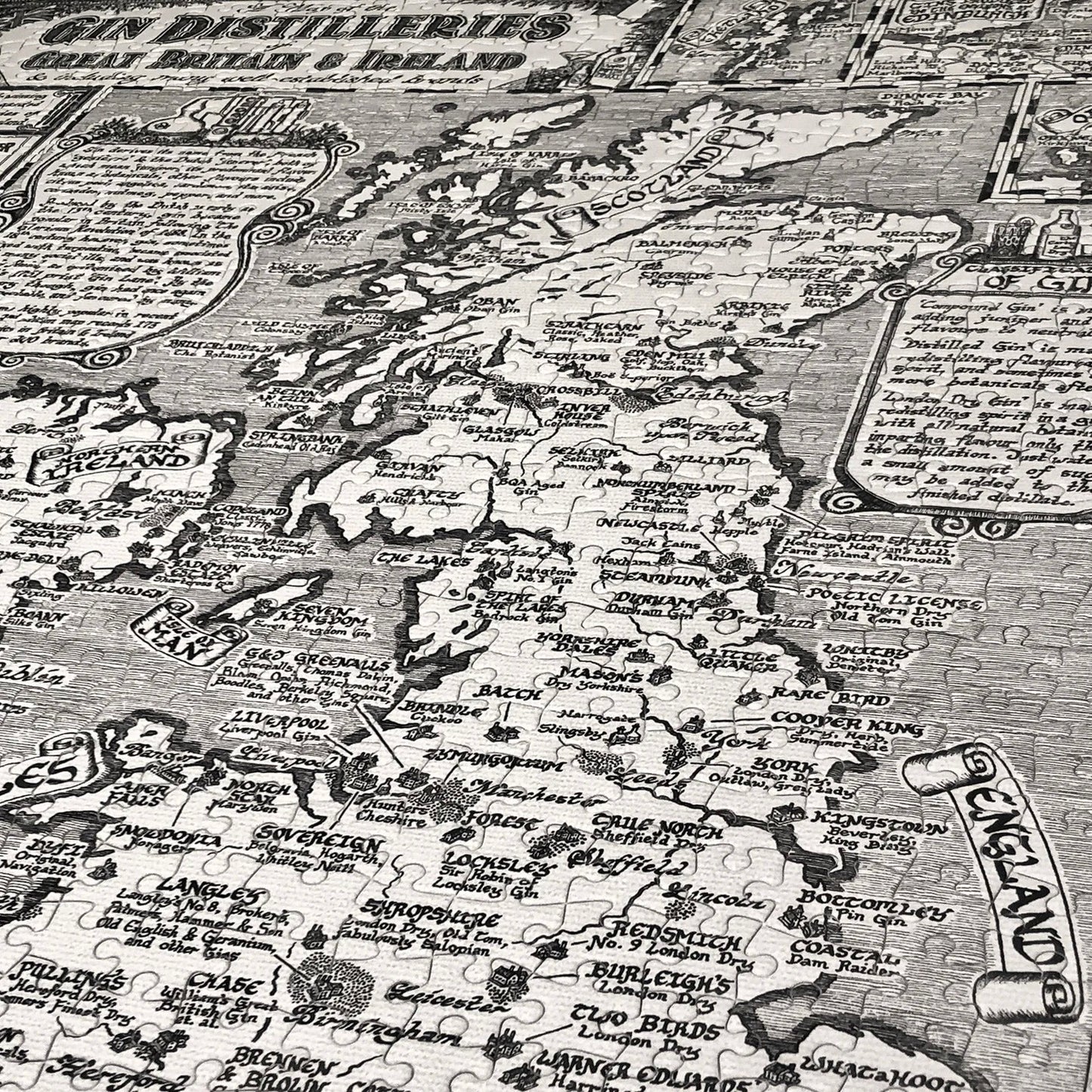 Gin Map Jigsaw 
Puzzle - 1000 pieces