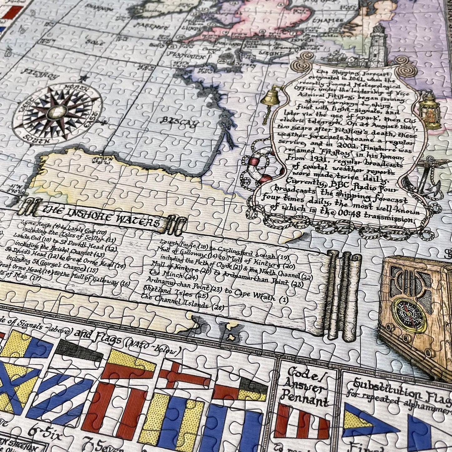 Colour Shipping Forecast Jigsaw Puzzle 1000 pieces