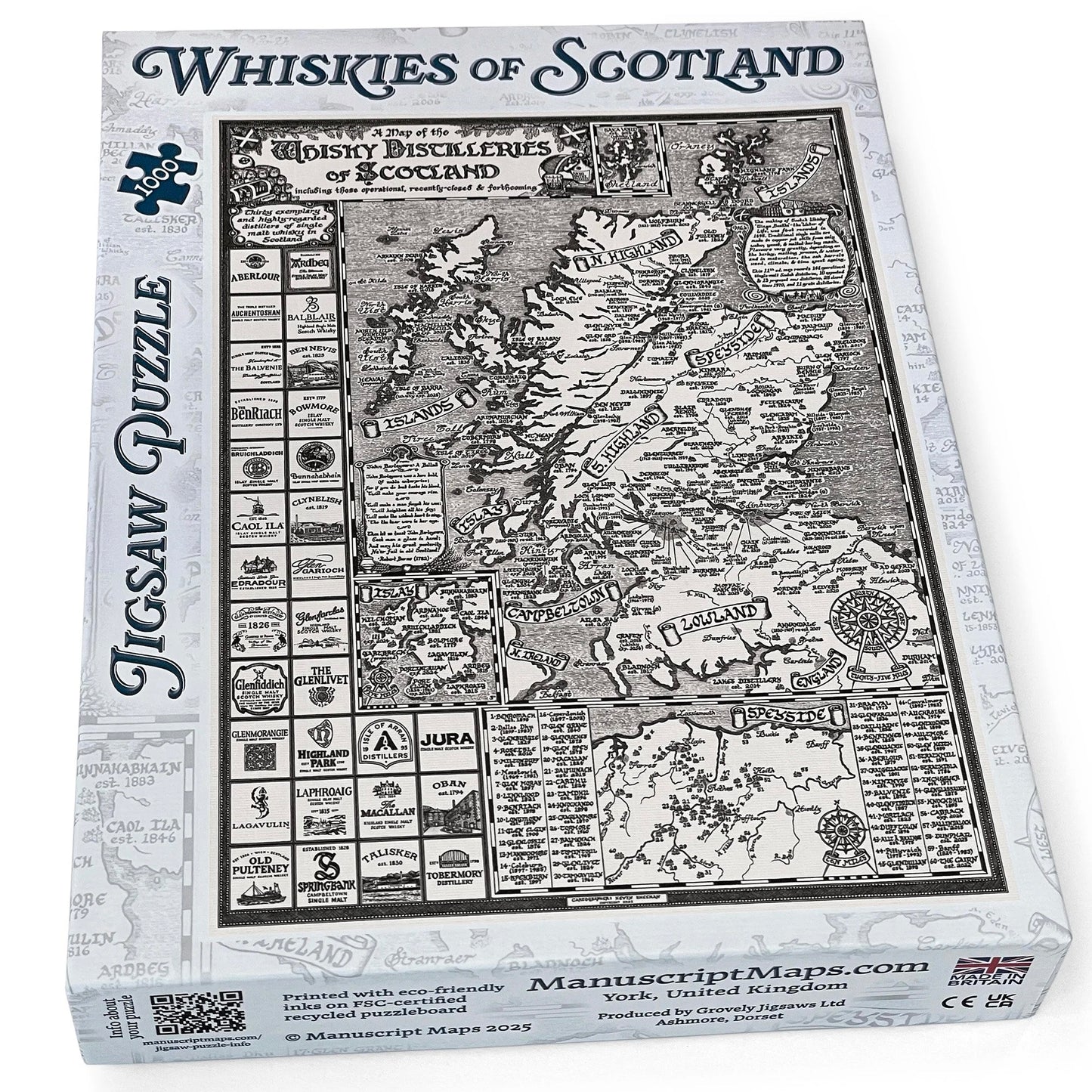Whisky Map Jigsaw 
Puzzle - 1000 pieces