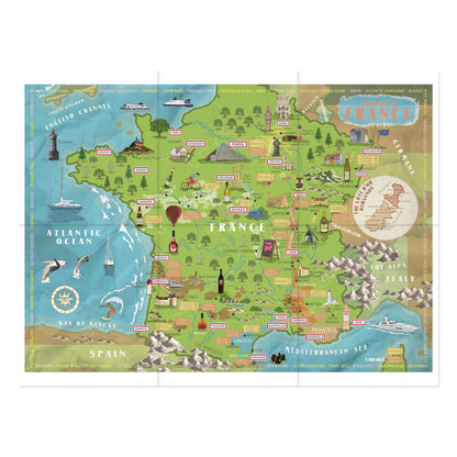 Wines of France 1000 Piece Jigsaw Puzzle