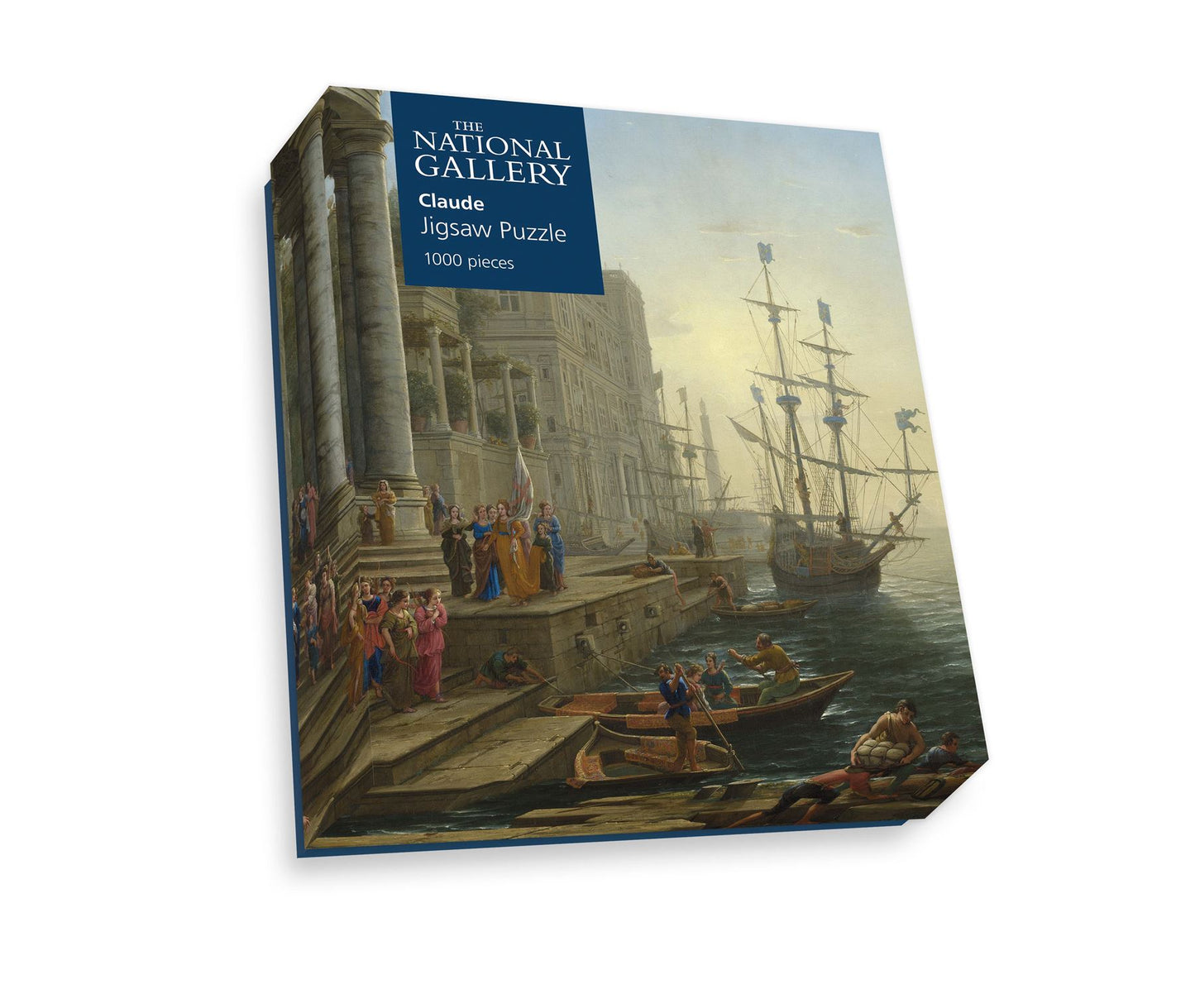 Seaport with the Embarkation of Saint Ursula - National Gallery 1000 Piece Jigsaw Puzzle box