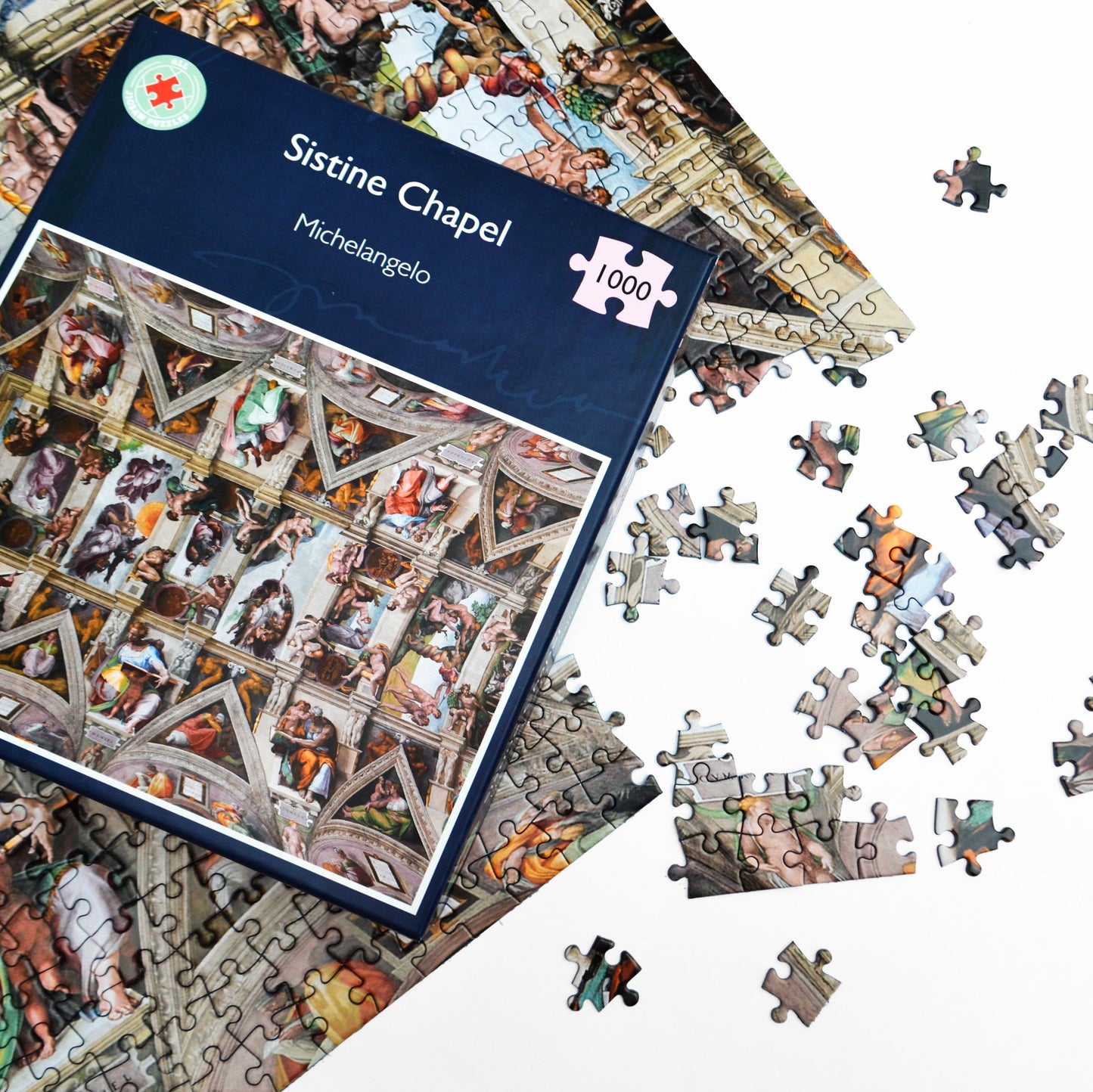 Sistine Chapel Ceiling by Michelangelo Jigsaw Puzzle - 1000 or 500 Pieces