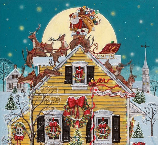 A Visit from St Nick 1000 or 500 Piece Jigsaw Puzzle