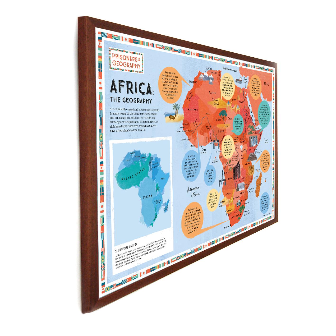 Prisoners of Geography Africa Educational Wall Map