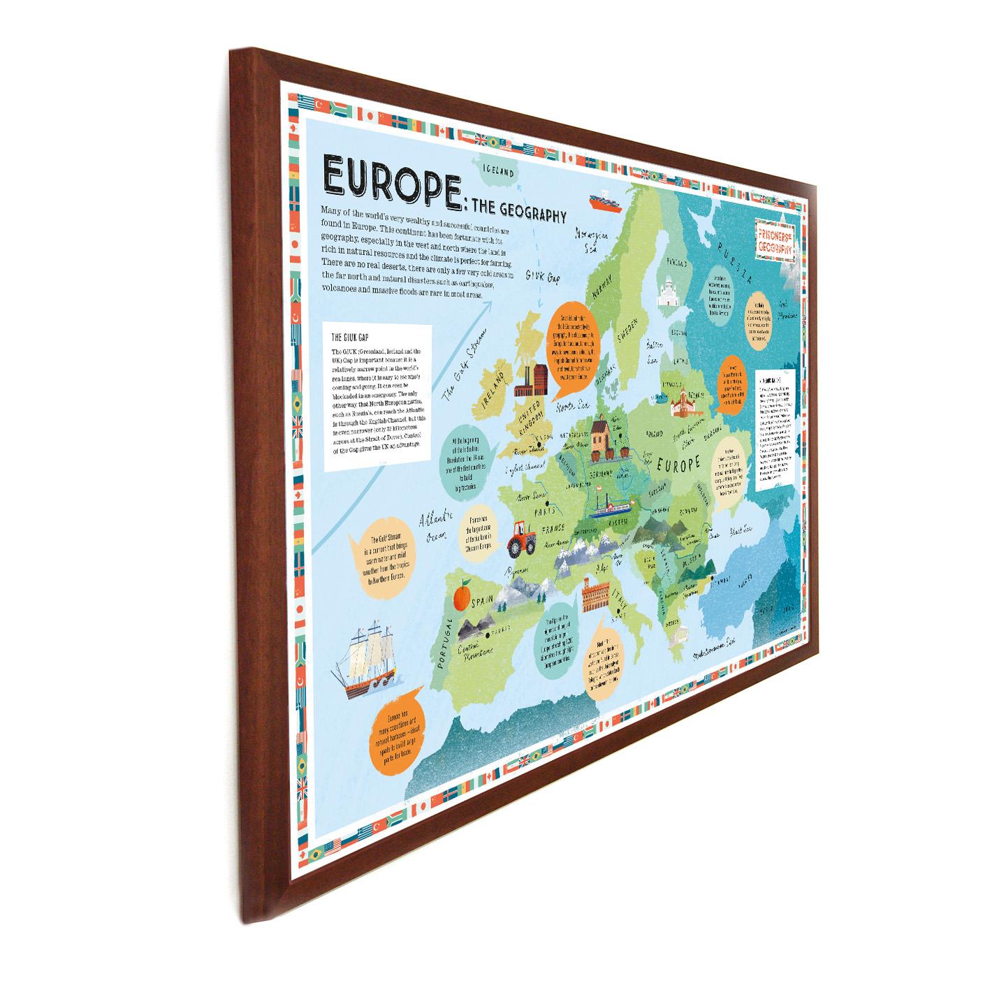 Prisoners of Geography Europe Educational Wall Map