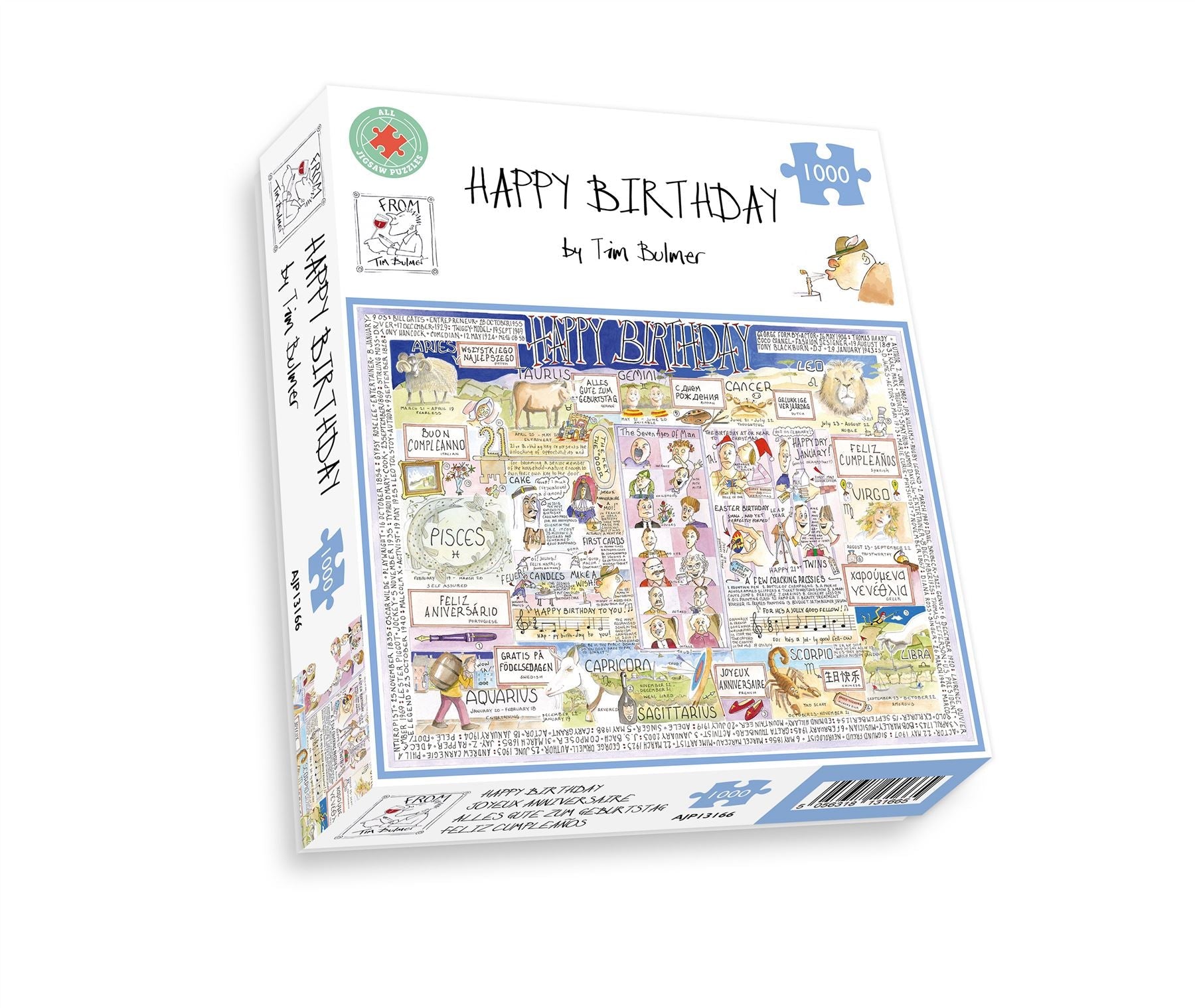 Tim Bulmer Happy Birthday 1000 Piece Jigsaw Puzzle box