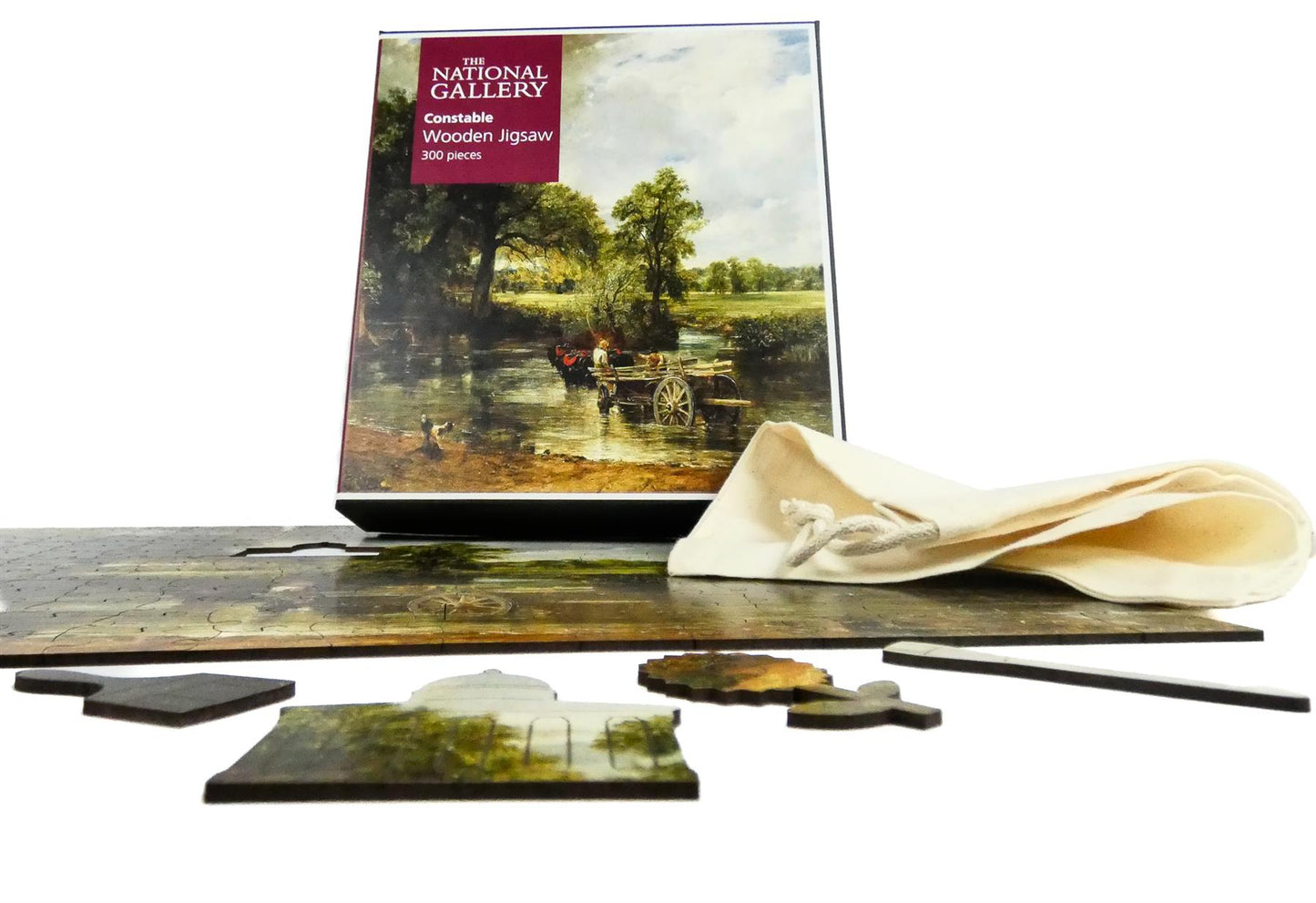 The Hay Wain - National Gallery 300 Piece Wooden Jigsaw Puzzle