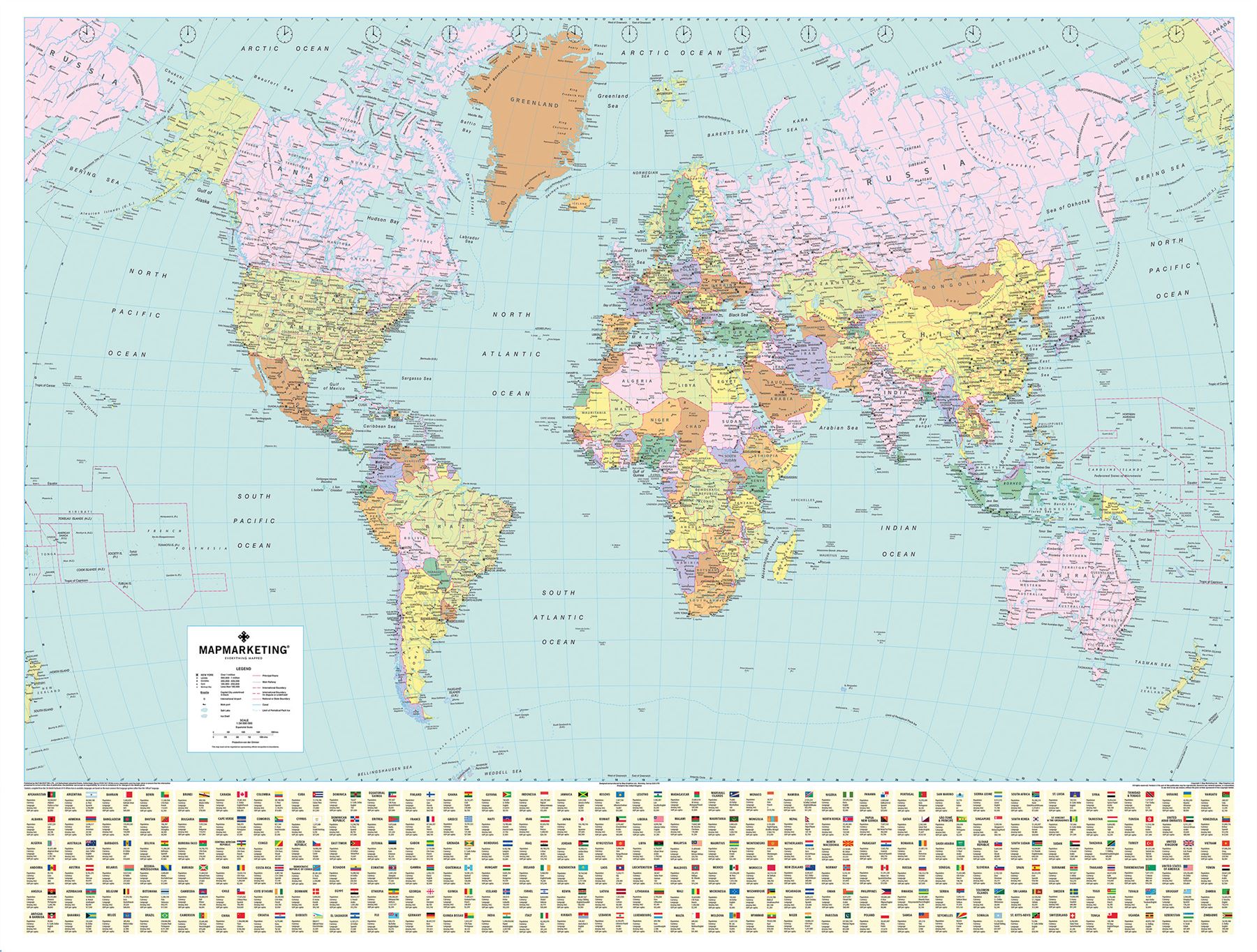 World Political Map 1000 Piece Jigsaw Puzzle