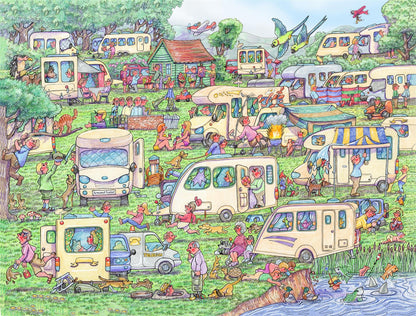 Caravan Commotion 1000 Piece Jigsaw Puzzle