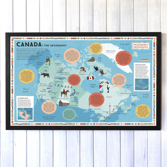 Prisoners of Geography Canada Educational Wall Map