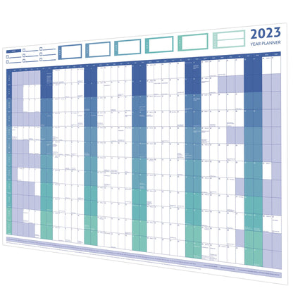 2023 GIANT YEAR WALL CHART AND HOLIDAY PLANNER BLUE 1