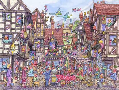 Hectic Hamlet 1000 Piece Jigsaw Puzzle