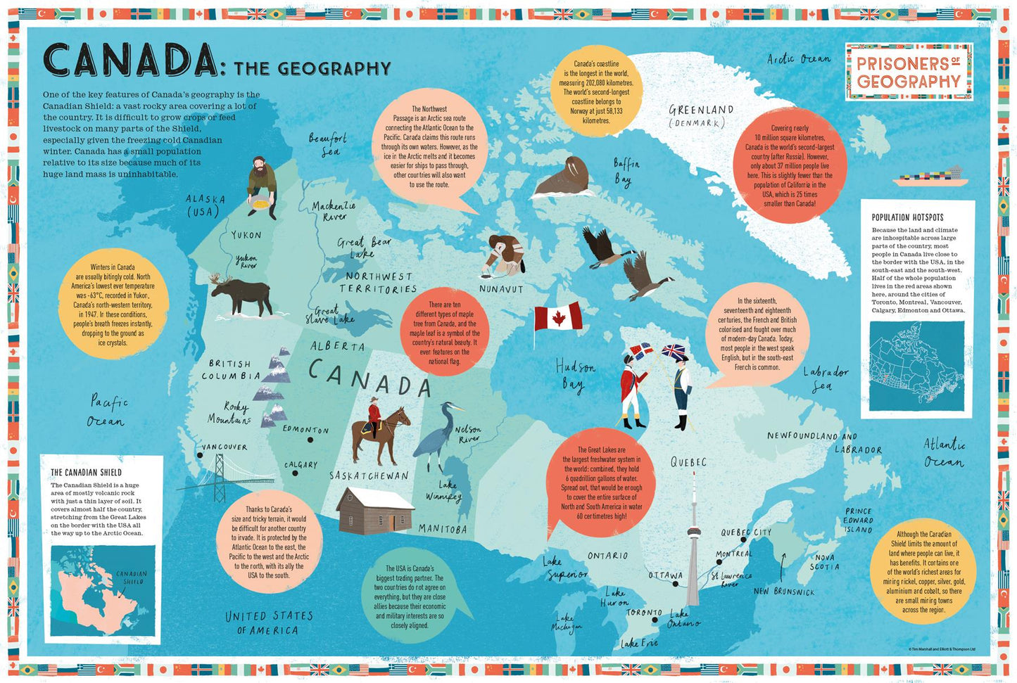 Prisoners of Geography Canada Educational Wall Map