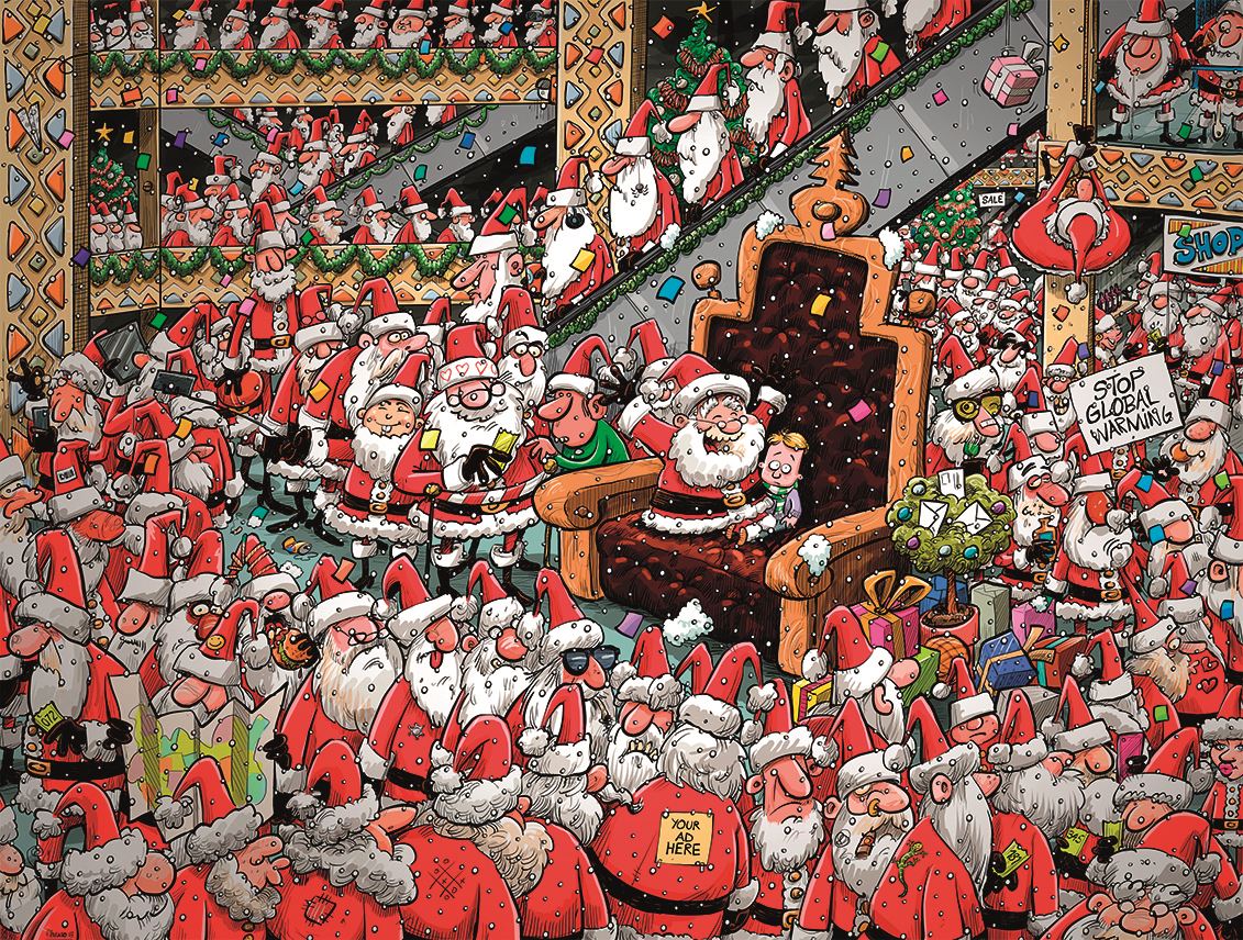 4 x 500 Piece Chaos Xmas Jigsaw Puzzle 3