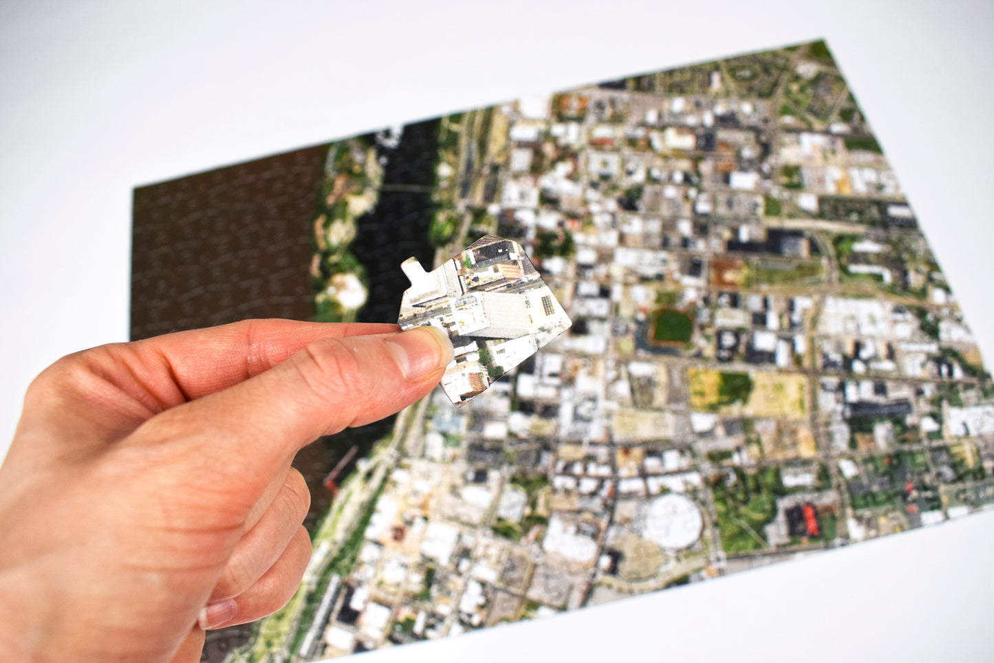 "My Hometown" Personalized Puzzle (USA Aerial Photography) 5