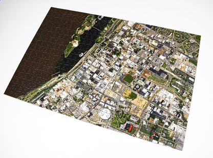 "My Hometown" Personalized Puzzle (USA Aerial Photography)
