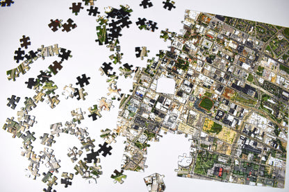 "My Hometown" Personalized Puzzle (USA Aerial Photography) 3