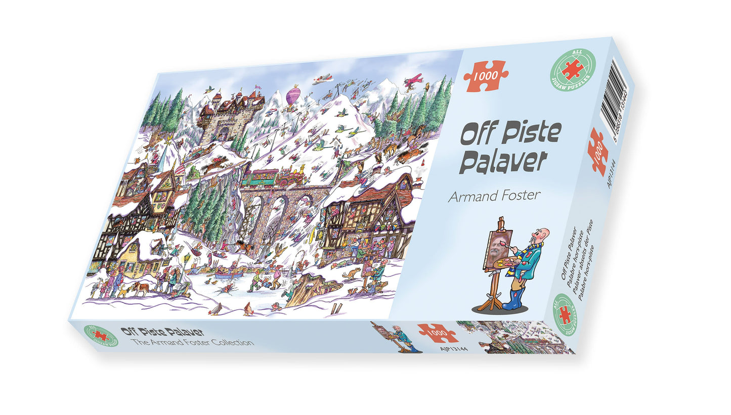 Off Piste Palaver 1000 Piece Jigsaw Puzzle box