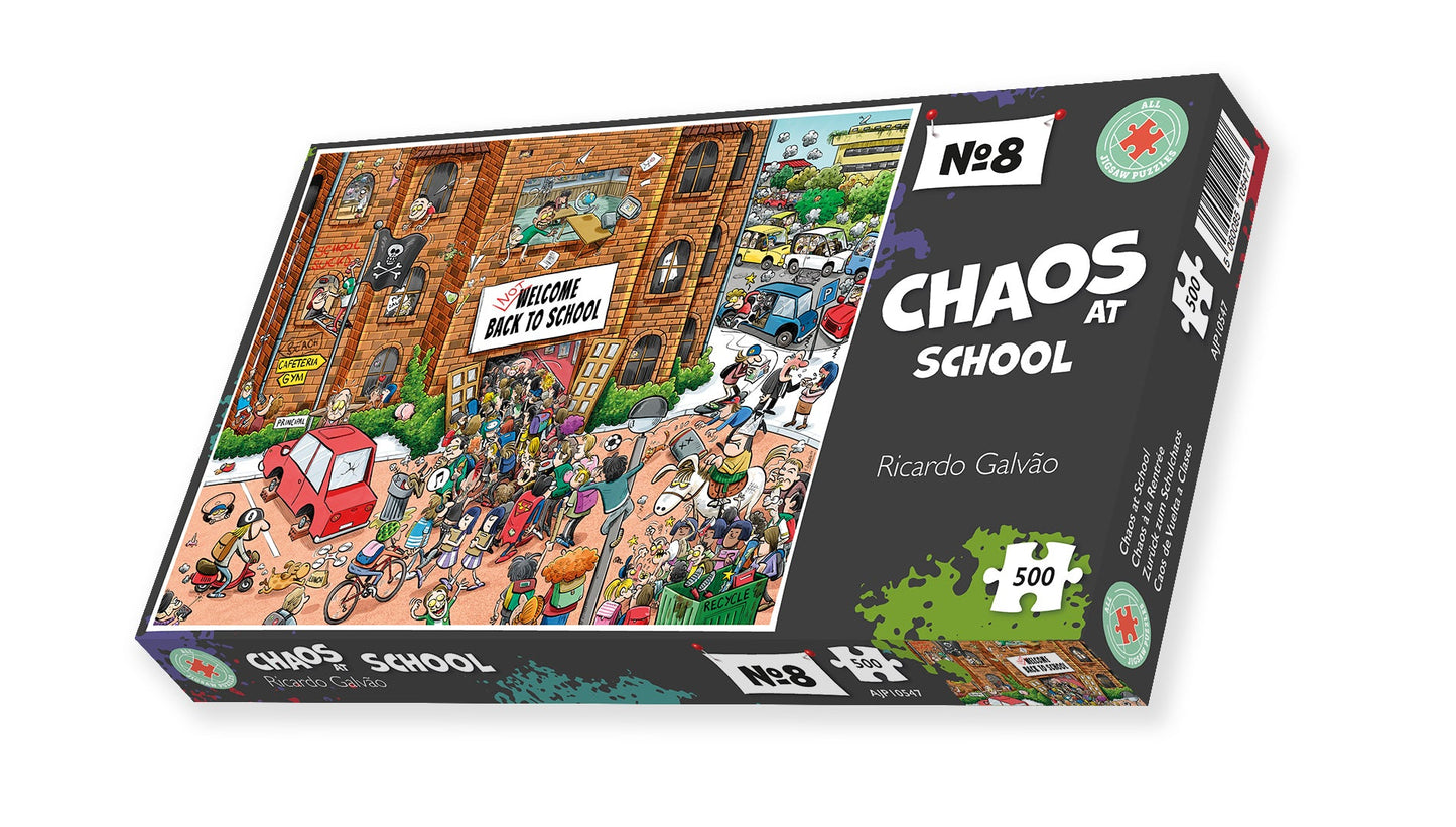 Back to School Chaos- No. 8  500 Piece Jigsaw Puzzles