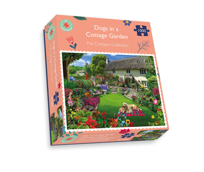 Dogs in a Cottage Garden 1000 Piece Jigsaw Puzzles