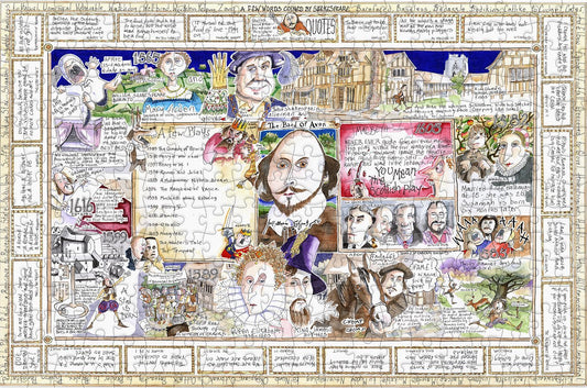 the bard tim bulmer 300 piece wooden jigsaw puzzle