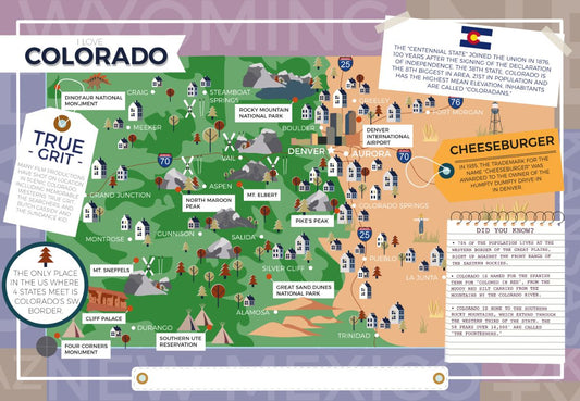 Colorado - I Love My State 400 Piece Personalized Jigsaw Puzzle