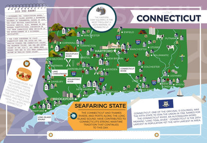 Connecticut - I Love My State 400 Piece Personalized Jigsaw Puzzle